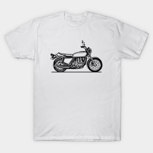 GL1000 Motorcycle Sketch Art T-Shirt